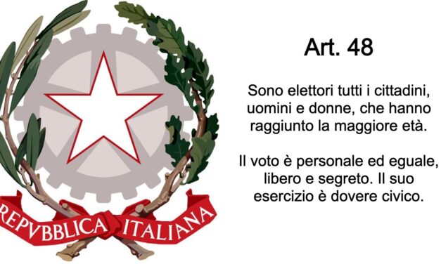Votare è un diritto da esercitare efficacemente per il bene dell’Italia