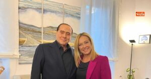 Rissa Berlusconi-Meloni, Silvio Berlusconi e Giorgia Meloni
