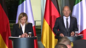 Auto termica, Giorgia Meloni e Olaf Scholz