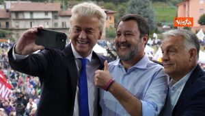 Congresso della Lega, Geert Wilders, Matteo Salvini, Viktor Orbàn
